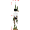 36" Rustic Mountain Bear Wind Chime